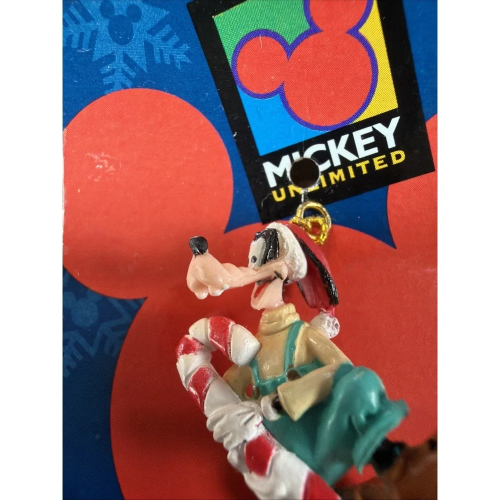 Vintage Disney Mickey Unlimited Mini Christmas 2 Ornaments Goofy & Donald Duck